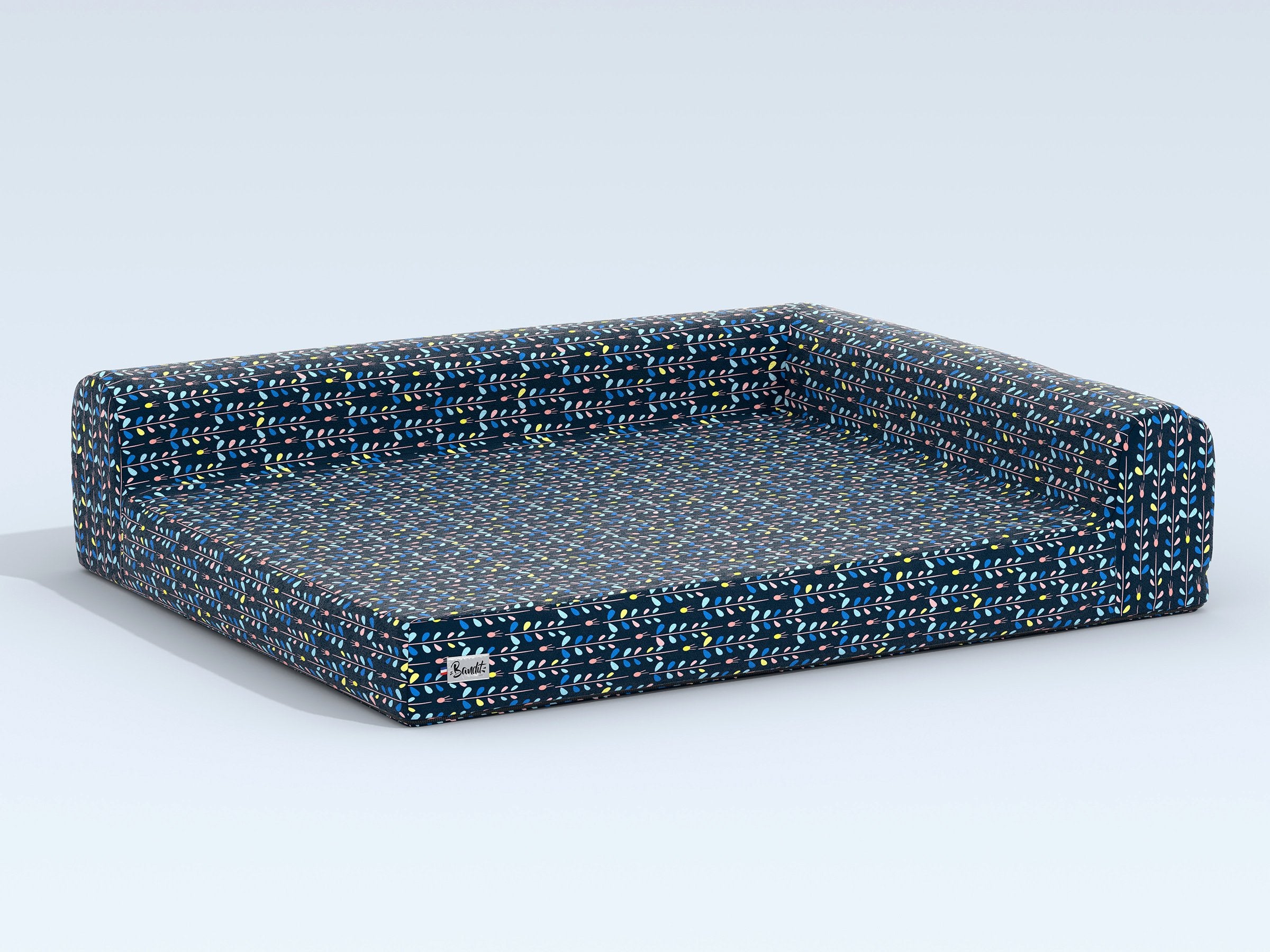 bandit-night-blue-panier-chien-bleu-marine-taille-m-moelleux image 1