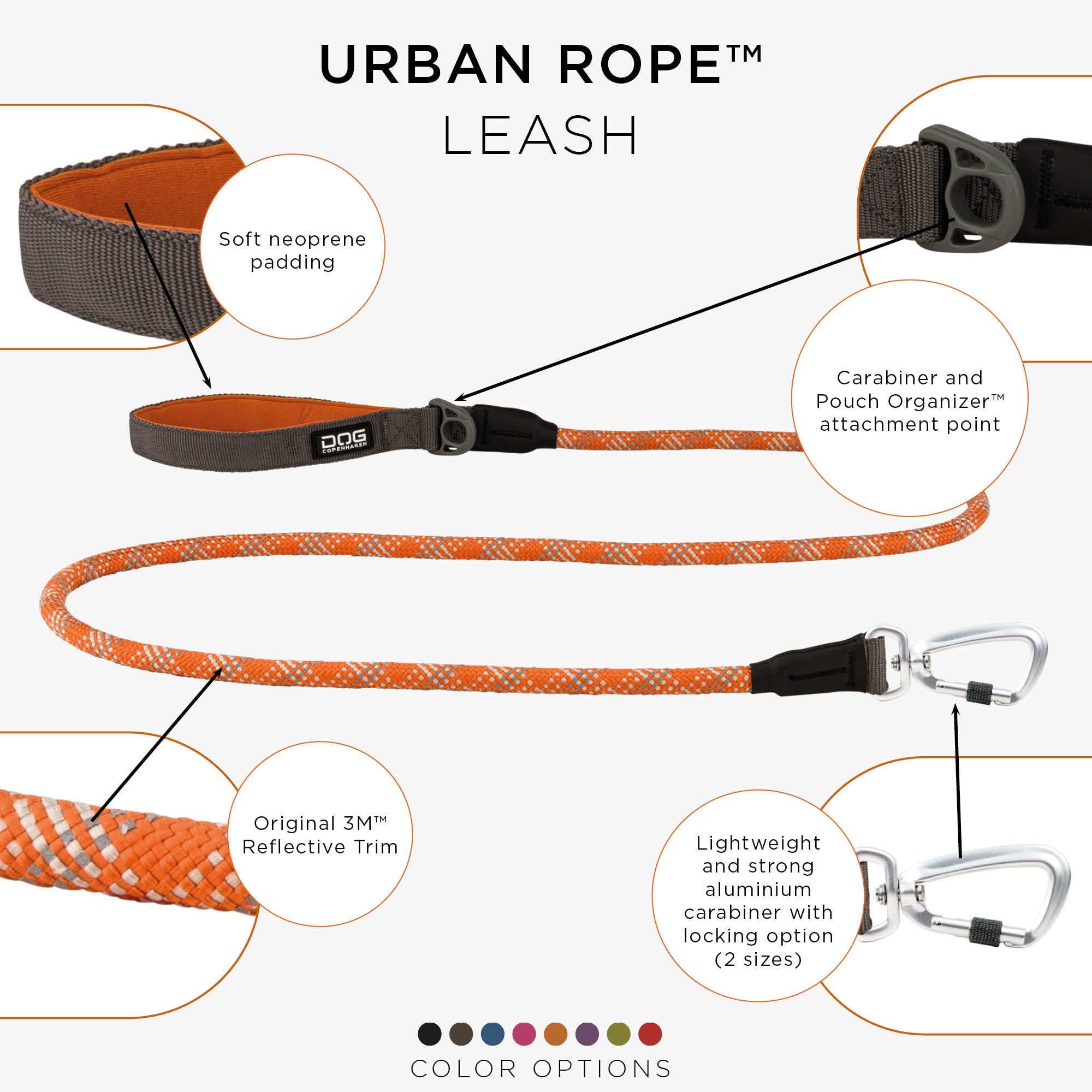 dog-copenhagen-urban-rope-laisse-chien-orange-sun-s image 3