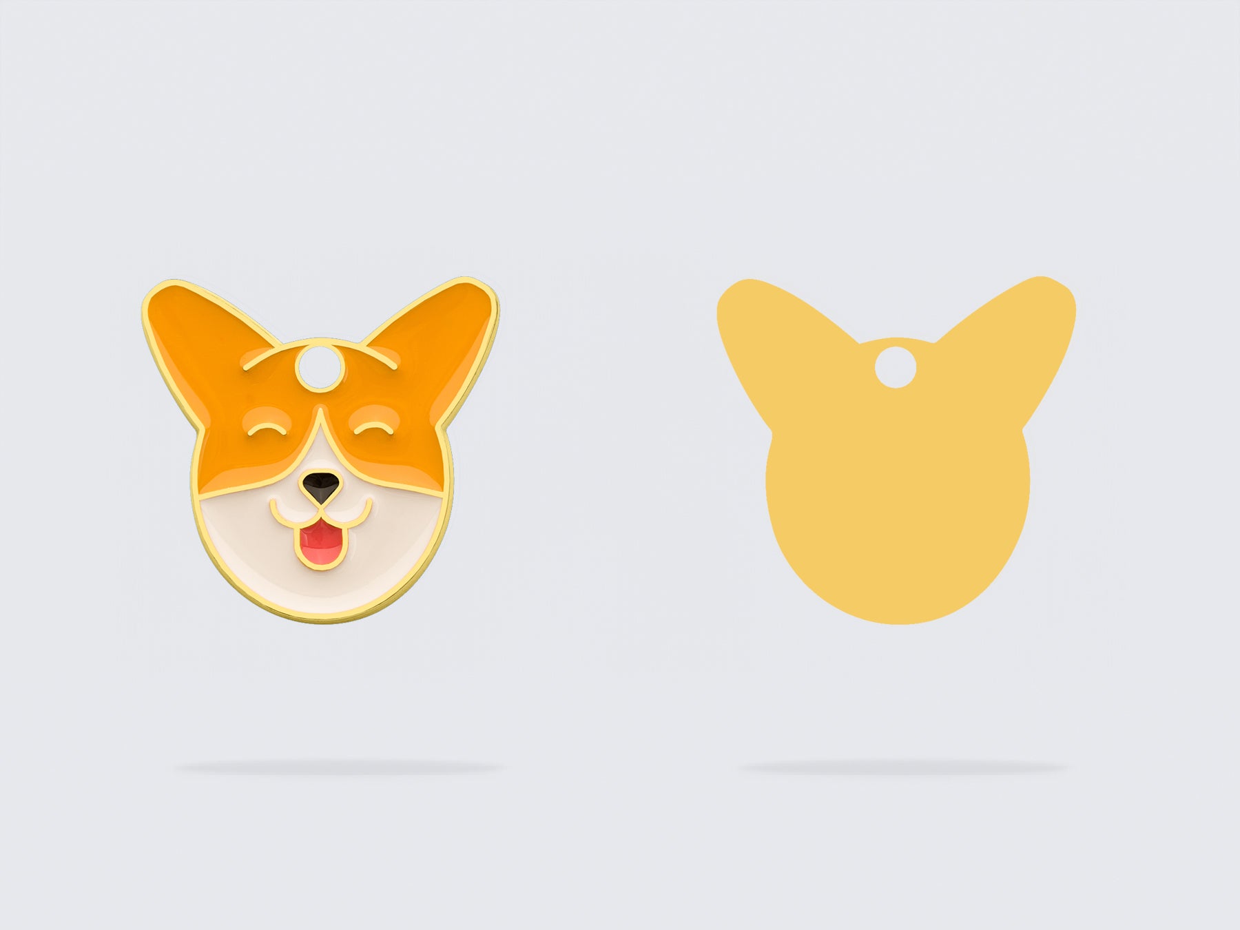 bandit-m-daille-chien-corgi-m-daille-gravable image 3