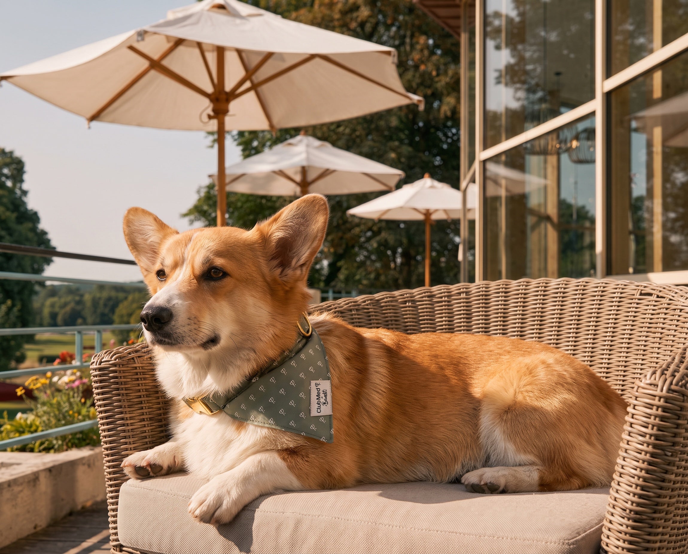 bandit-bandana-chien-club-med-lavande-collier image 8