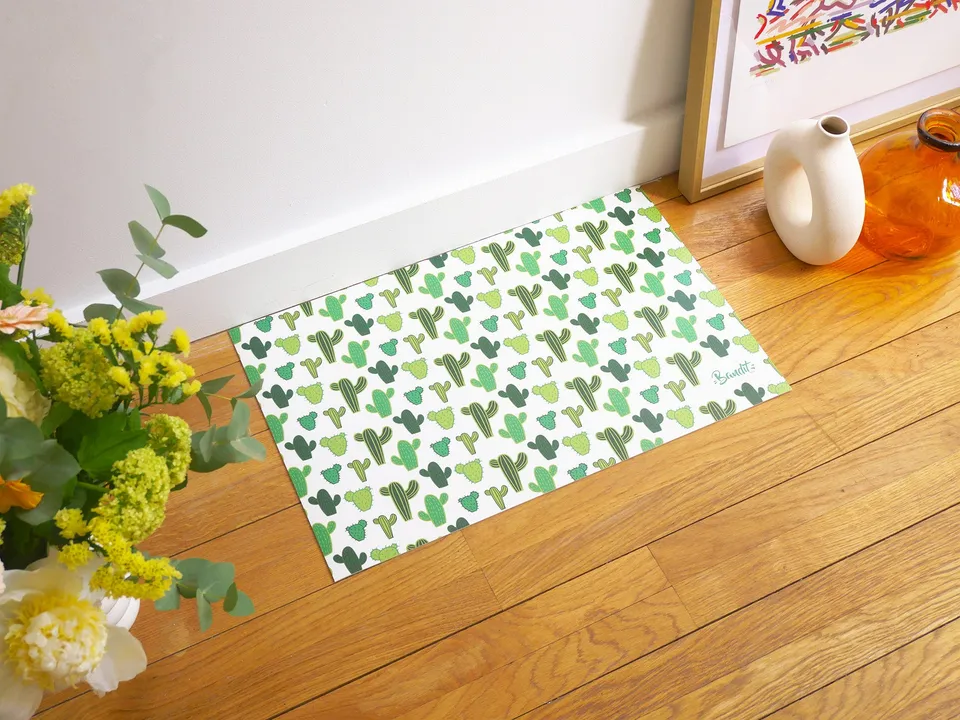 bandit-tapis-de-gamelle-cactus-tapis-gamelle-chien-et-chat image 1