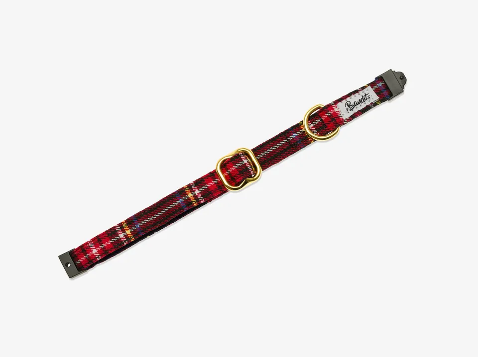 bandit-oh-my-lord-collier-chat-tartan-boucle-chat image 1