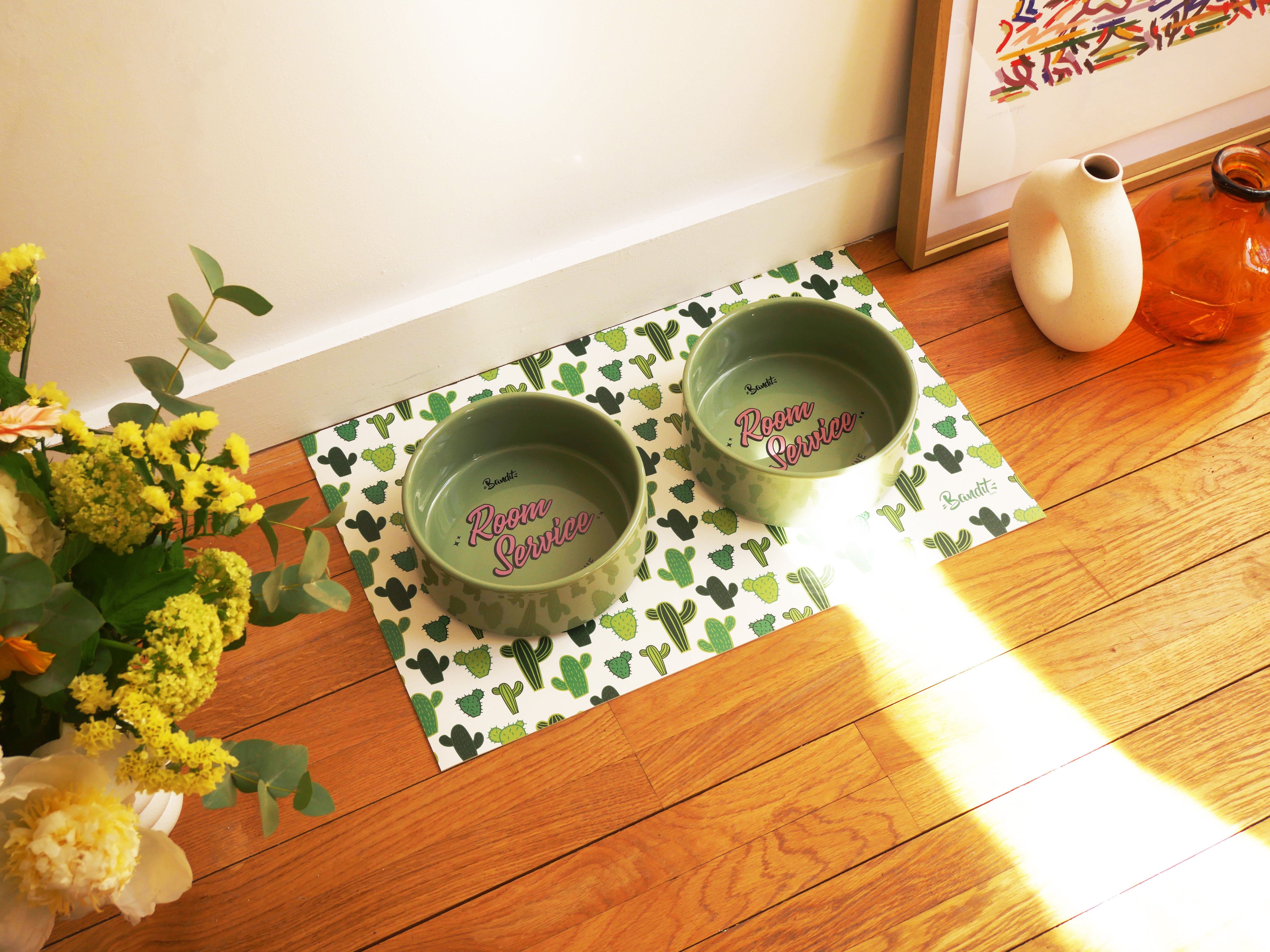 bandit-tapis-de-gamelle-cactus-tapis-gamelle-chien-et-chat image 3