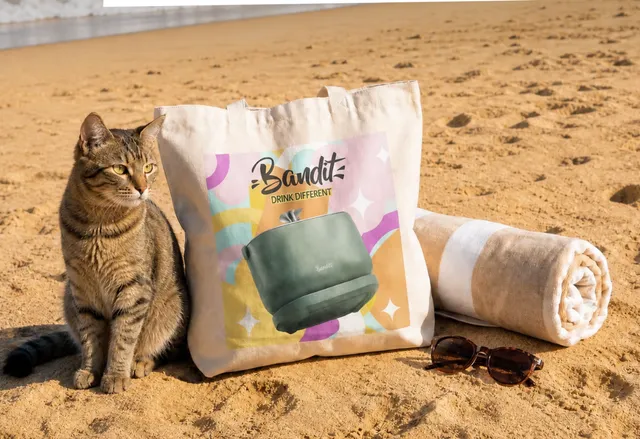 bandit-drink-different-tote-bag-toile-coton-imprim image 1