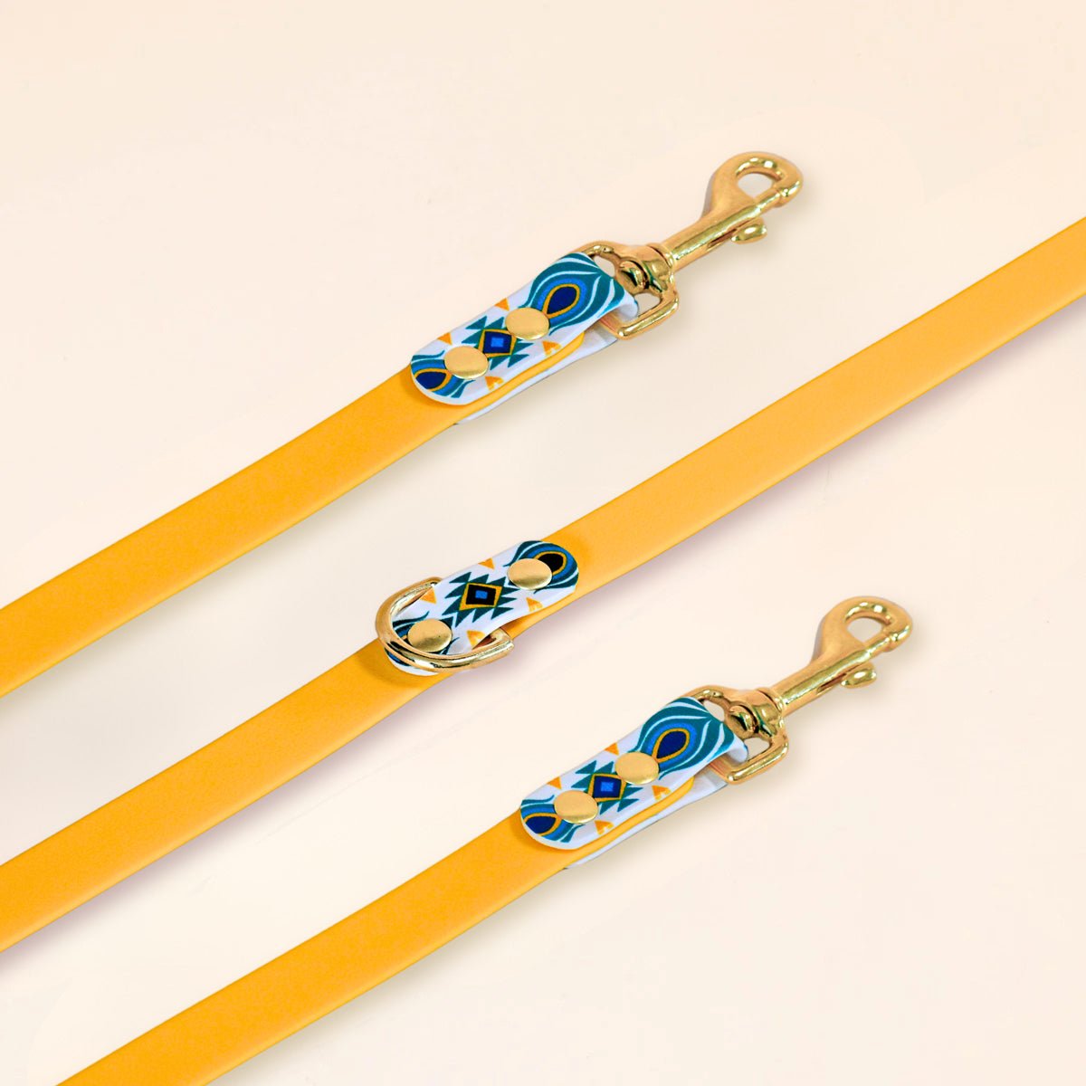 fid-le-paris-laisse-multi-positions-tulum-jaune-turquoise image 1