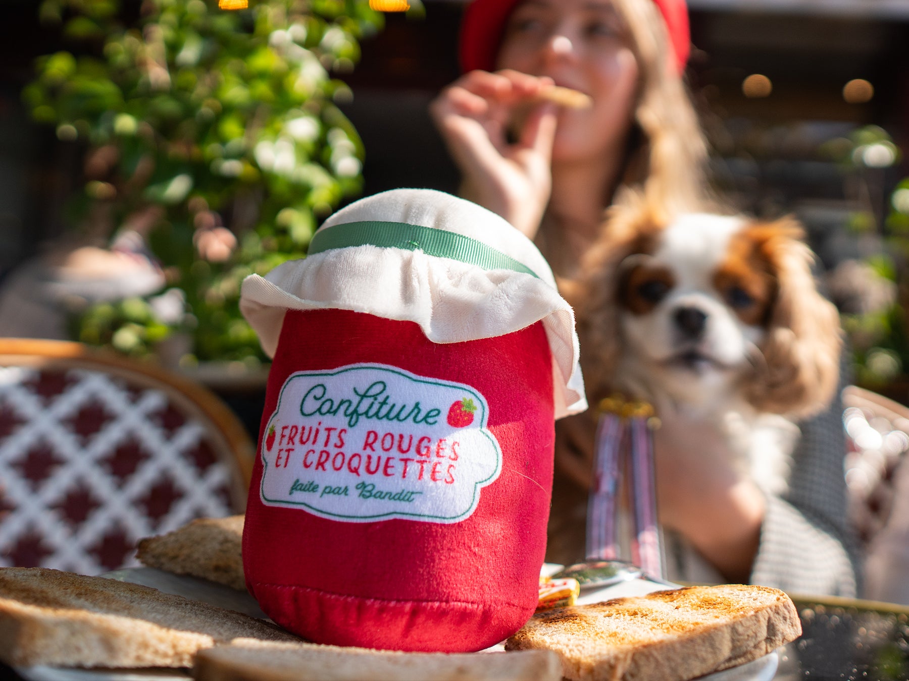 bandit-pot-de-confiture-jouet-chien-peluche-couineur image 4