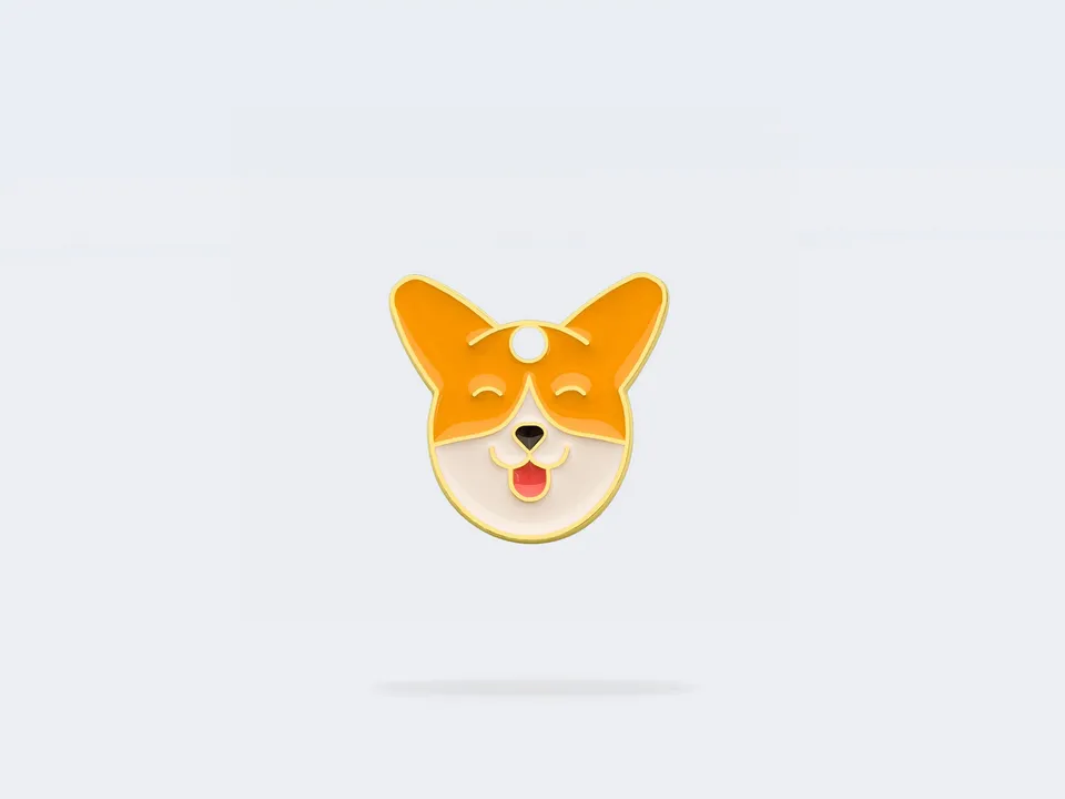 bandit-m-daille-chien-corgi-m-daille-gravable image 1