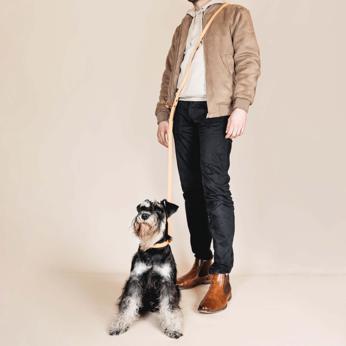 fid-le-paris-laisse-multi-positions-chien-abricot-20-mm image 2