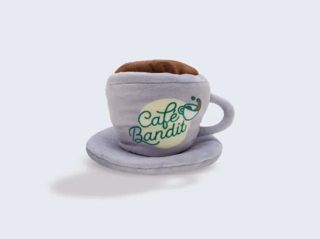 bandit-caf-jouet-chien-peluche-tasse-caf-couineuse image 1