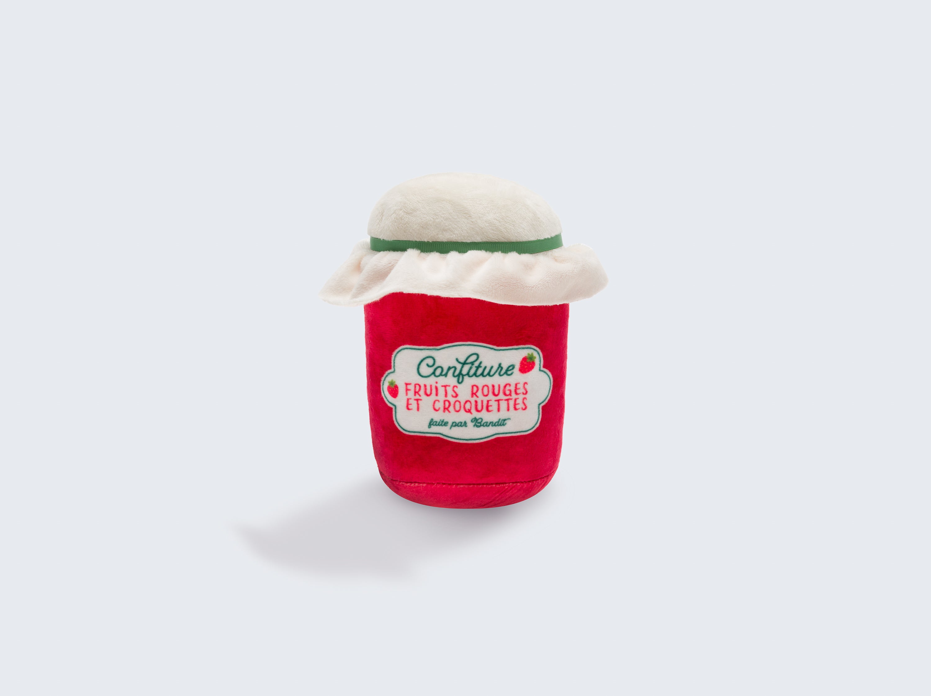 bandit-pot-de-confiture-jouet-chien-peluche-couineur image 1