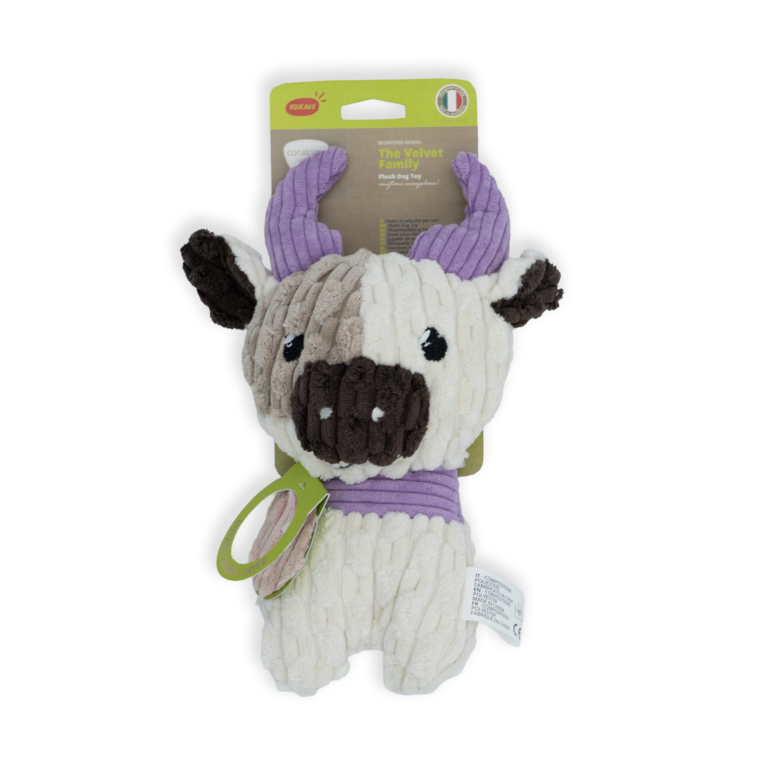 coralpina-velvet-lola-jouet-vache-velours-22-cm image 2