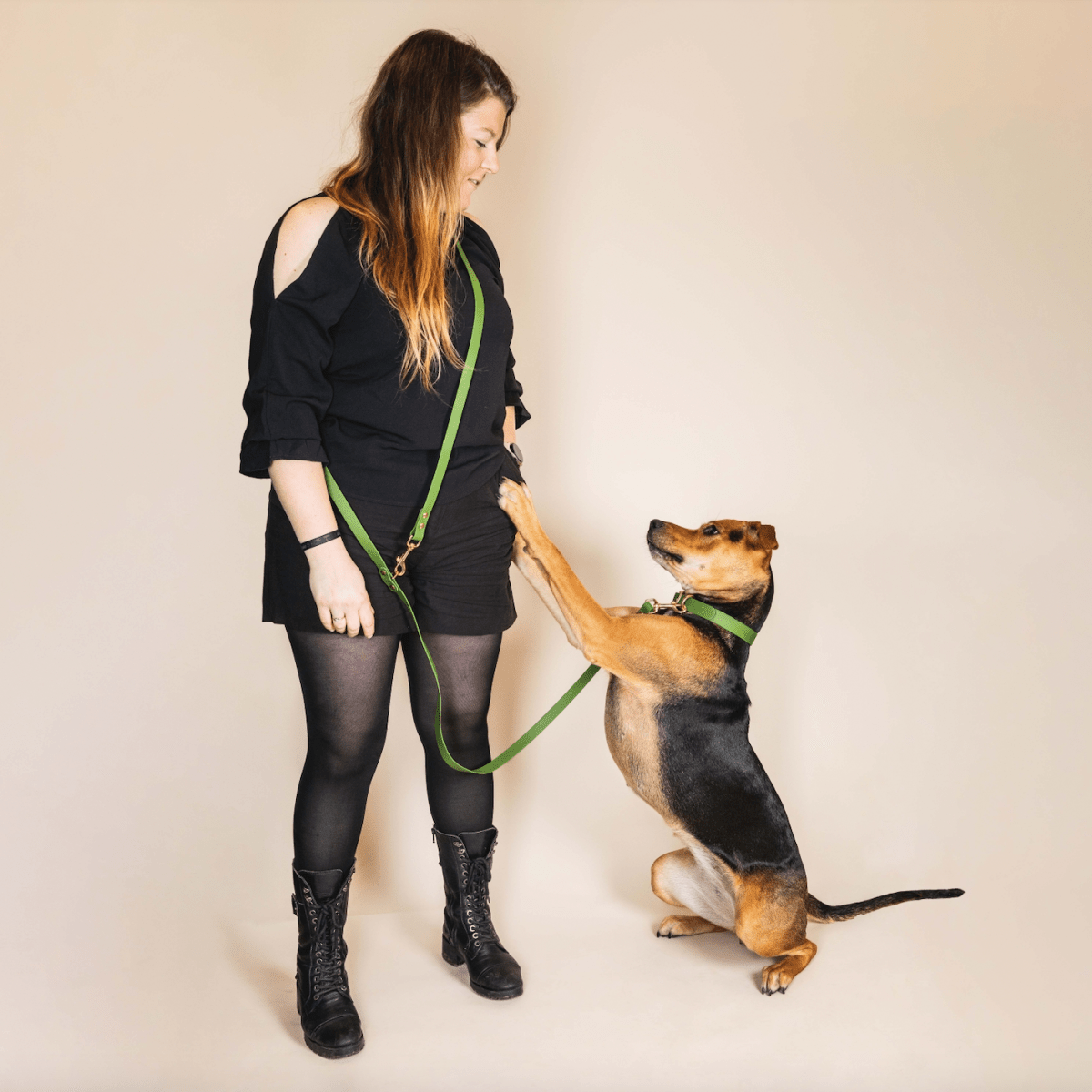 fid-le-paris-multi-positions-laisse-chien-vert-olive image 4