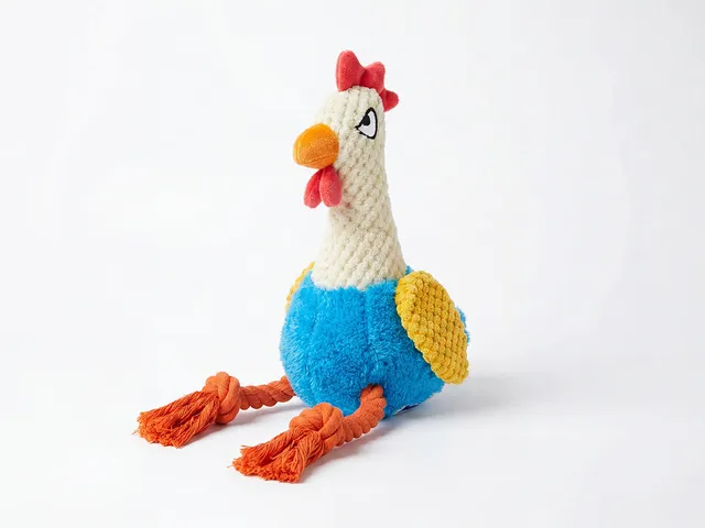 bandit-cocorico-jouet-coq-chien-corde-couineur-rembourr image 1