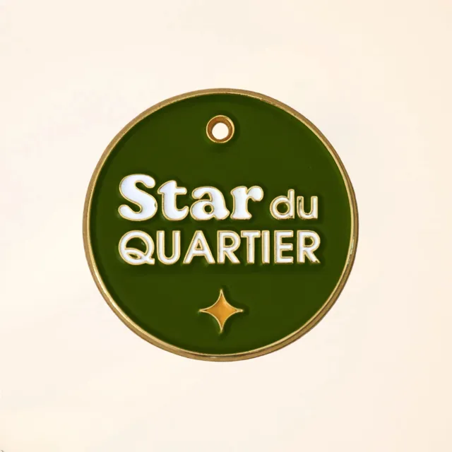 fid-le-paris-m-daille-star-du-quartier-olive-zinc-32-mm image 1