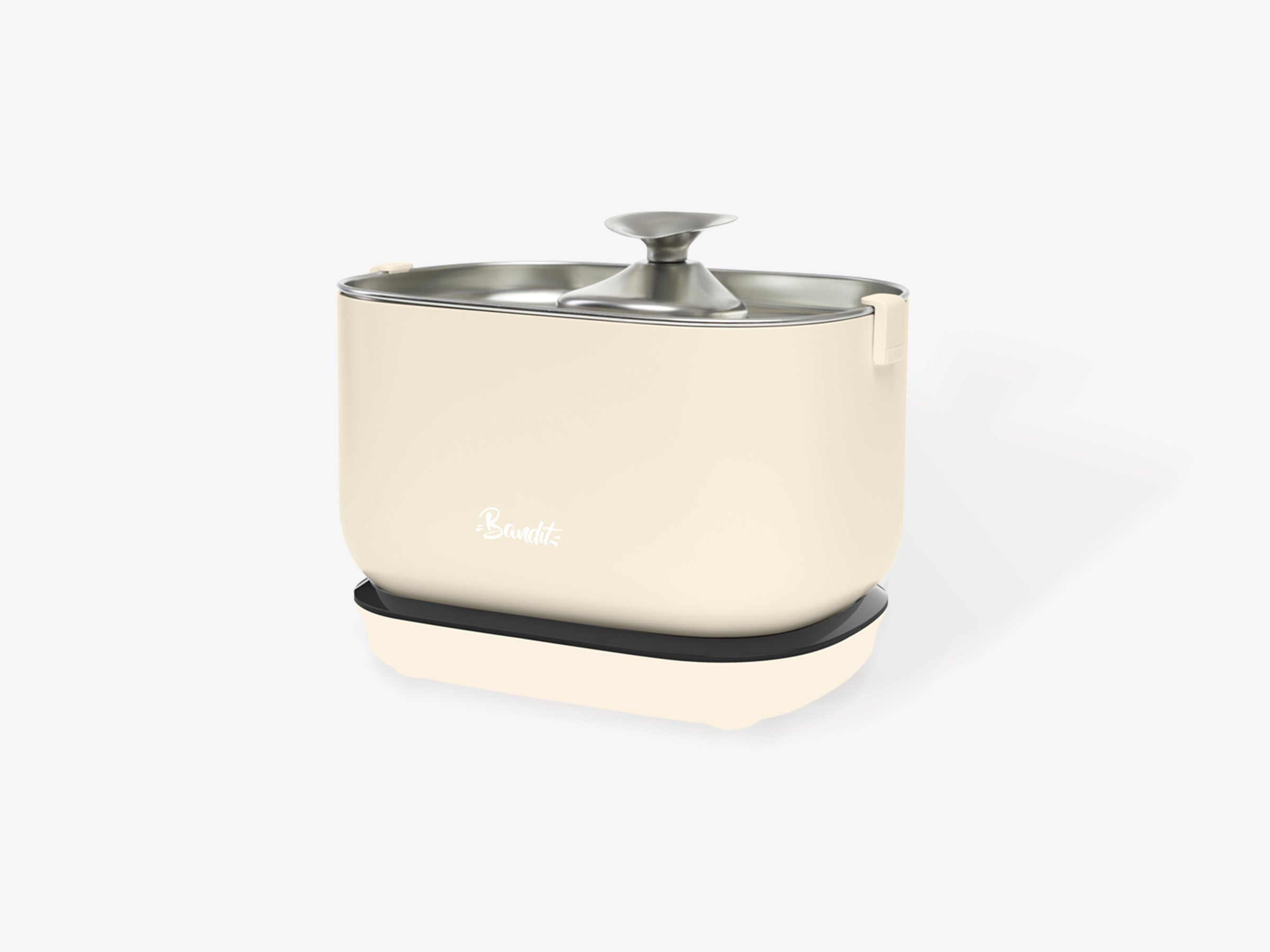 bandit-fontaine-sans-fil-fontaine-eau-chat-verte-2-5l-inox image 5