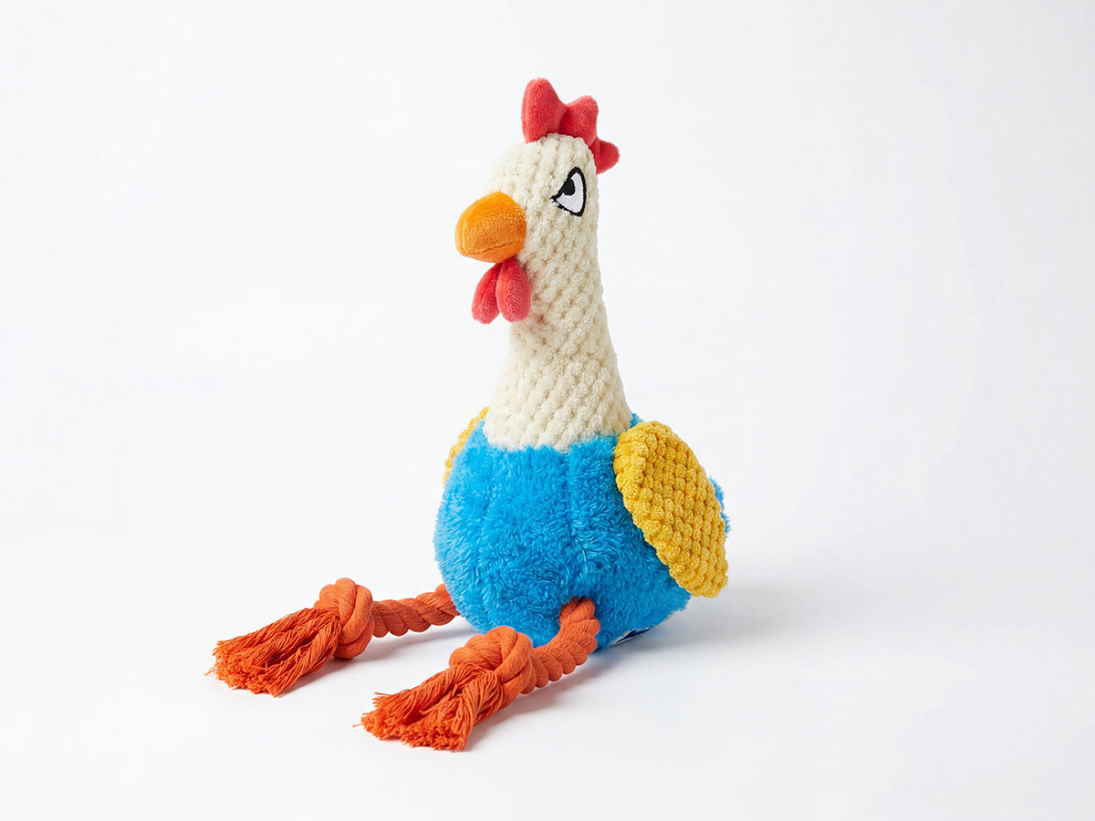bandit-cocorico-jouet-coq-chien-corde-couineur-rembourr image 1