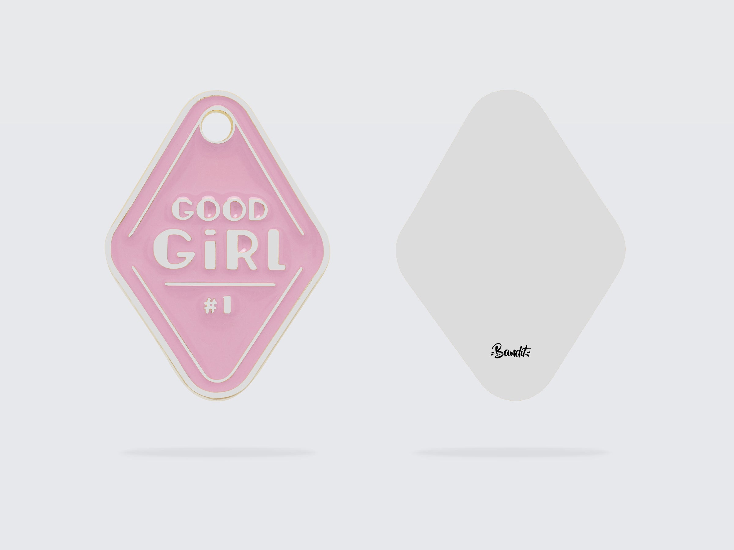 bandit-m-dailles-good-girl-m-daille-chien-rose-argent image 3