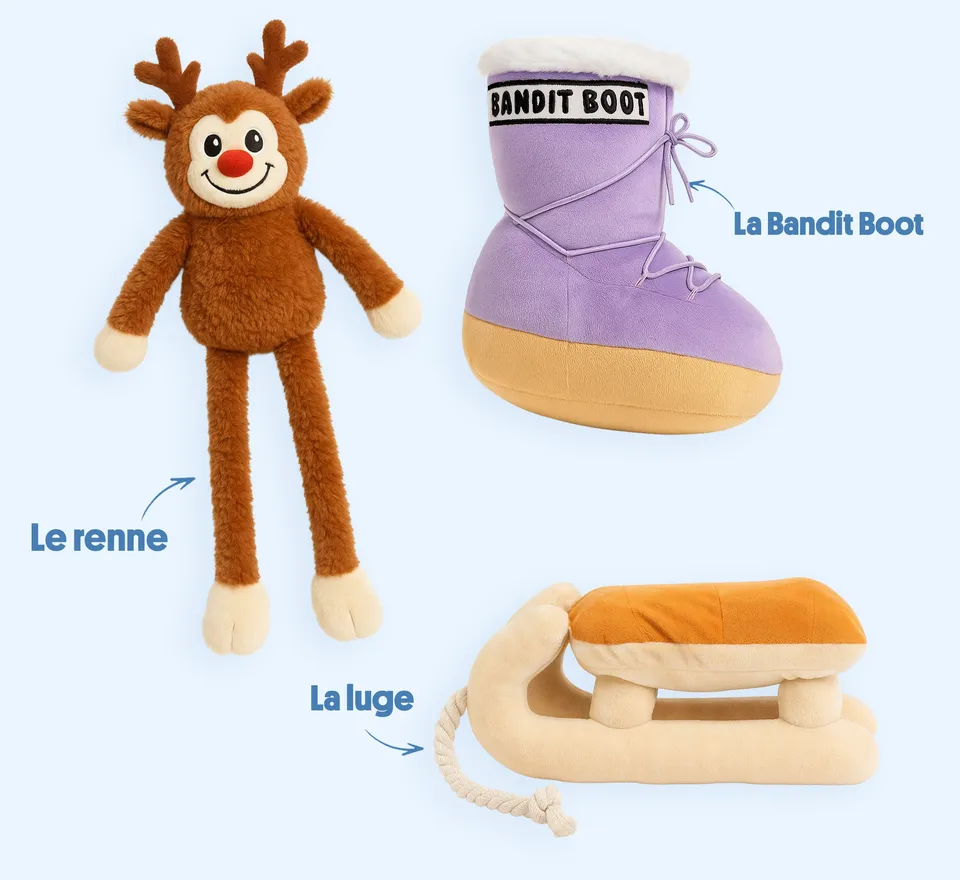 bandit-jouets-winter-kit-3-jouets-chien-hiver image 1