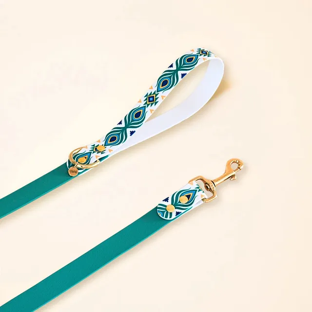 fid-le-paris-tulum-laisse-chien-bleu-paon-imperm-able image 1