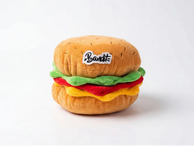 bandit-big-bandit-jouet-pour-chien-hamburger-peluche-pouet image 1