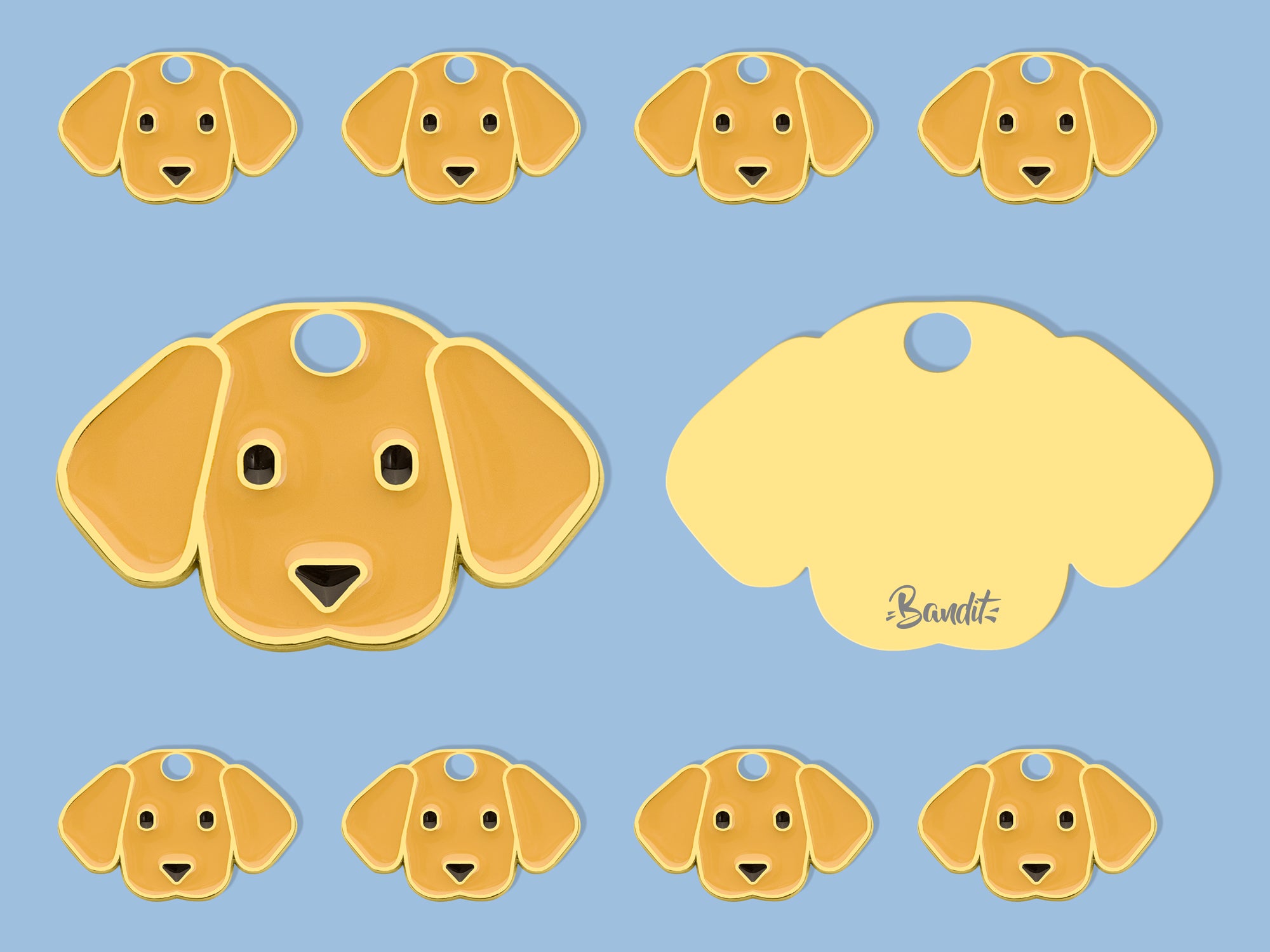 bandit-m-dailles-pour-chien-m-daille-labrador-gravable image 4