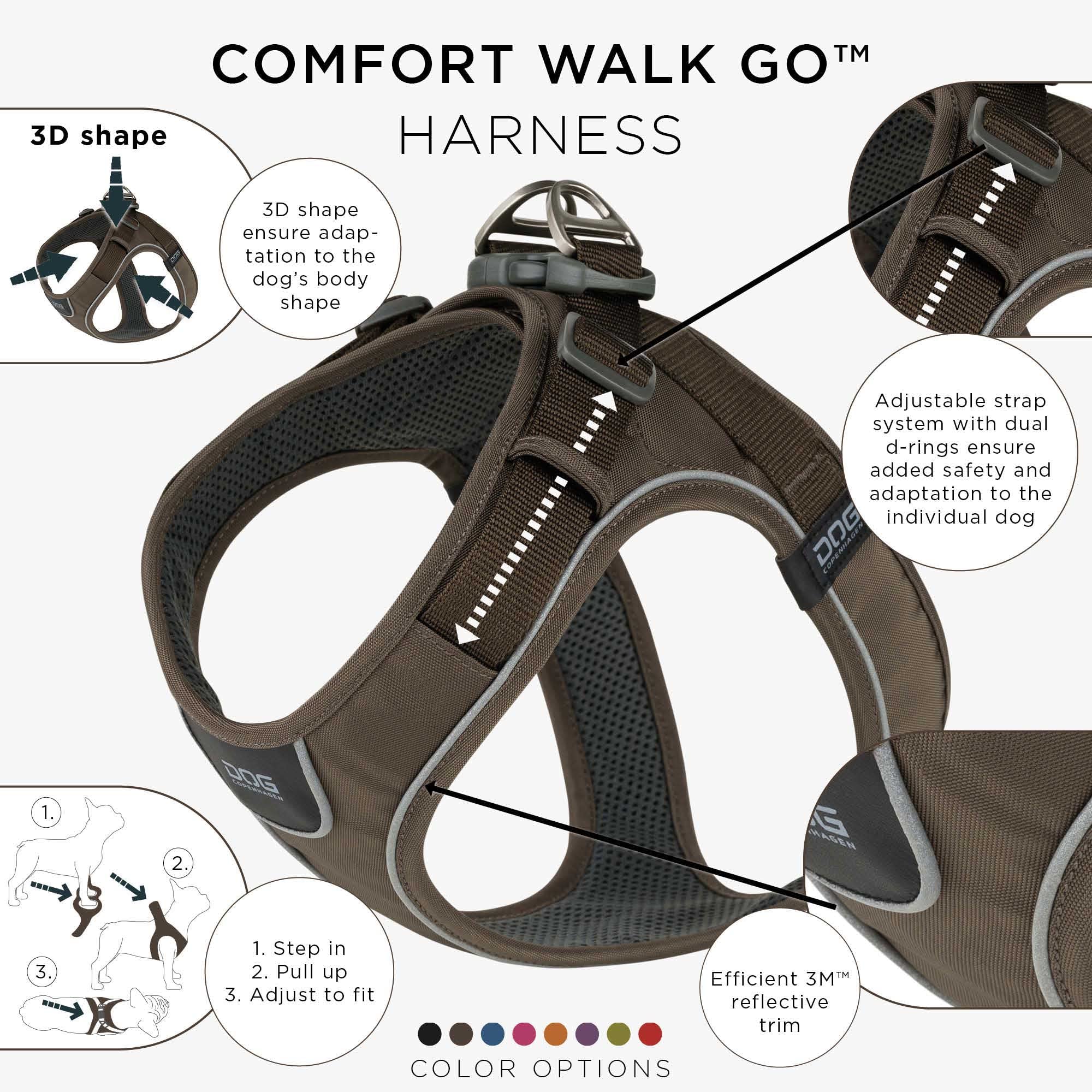 dog-copenhagen-comfort-walk-go-harnais-mocca-xxs-chiot image 4