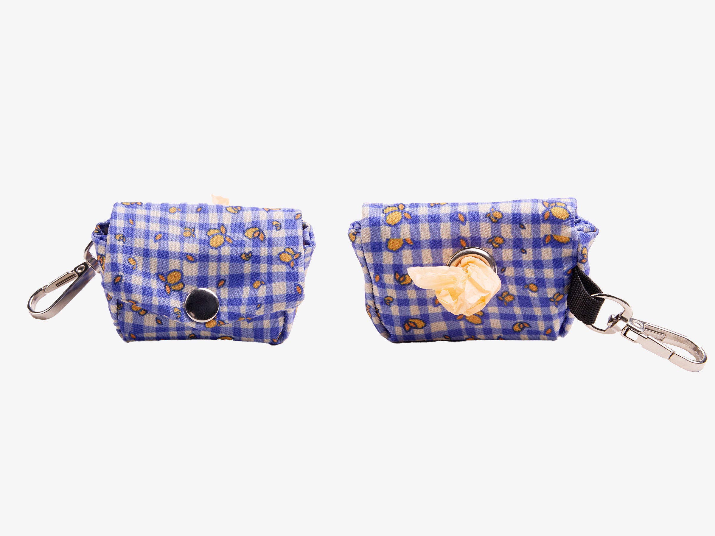 bandit-pochettes-vichy-bleu-pochette-sacs-crottes-nylon image 1