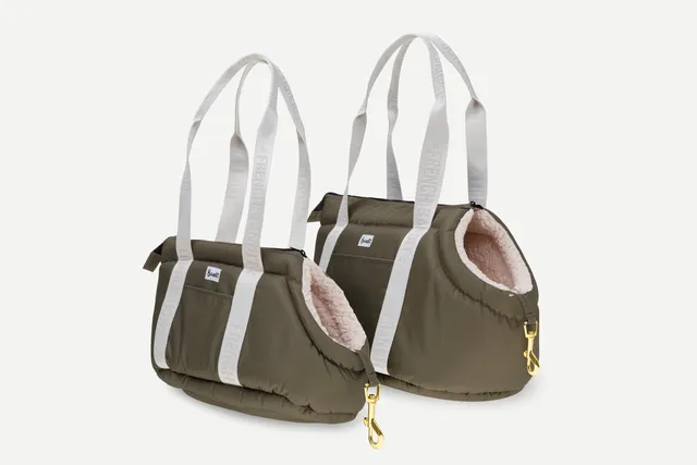 bandit-sacs-de-transport-sac-paule-petit-chien-kaki-xs image 1