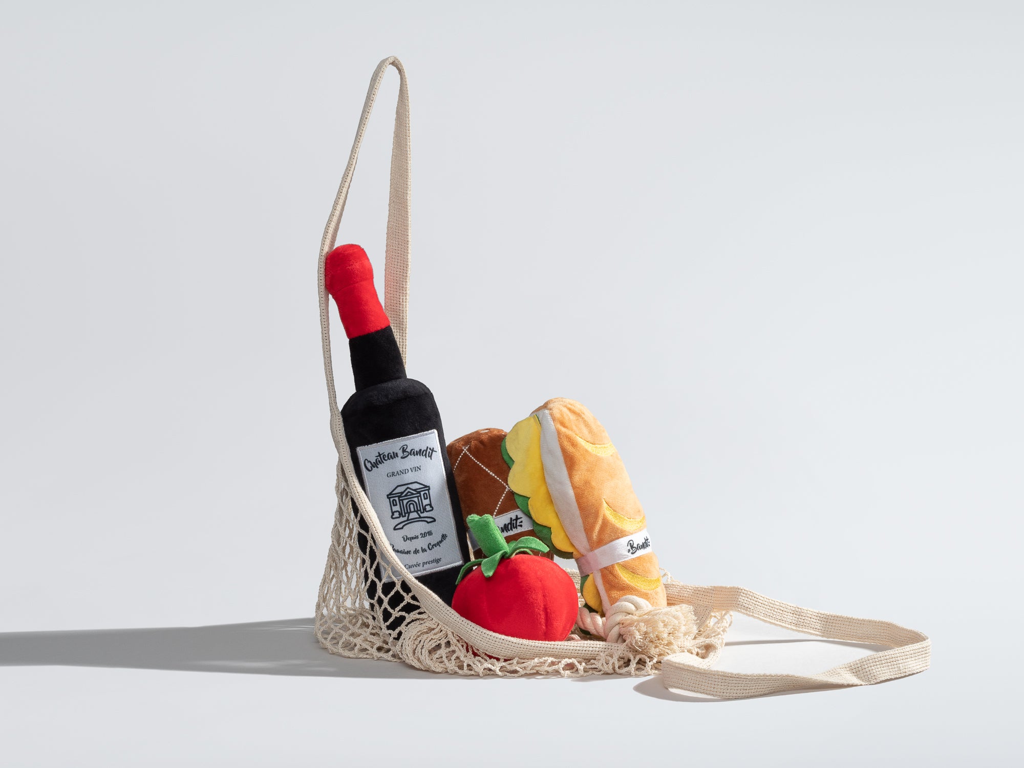 bandit-jouet-pour-chien-saucisson-peluche-corde-couineur image 4