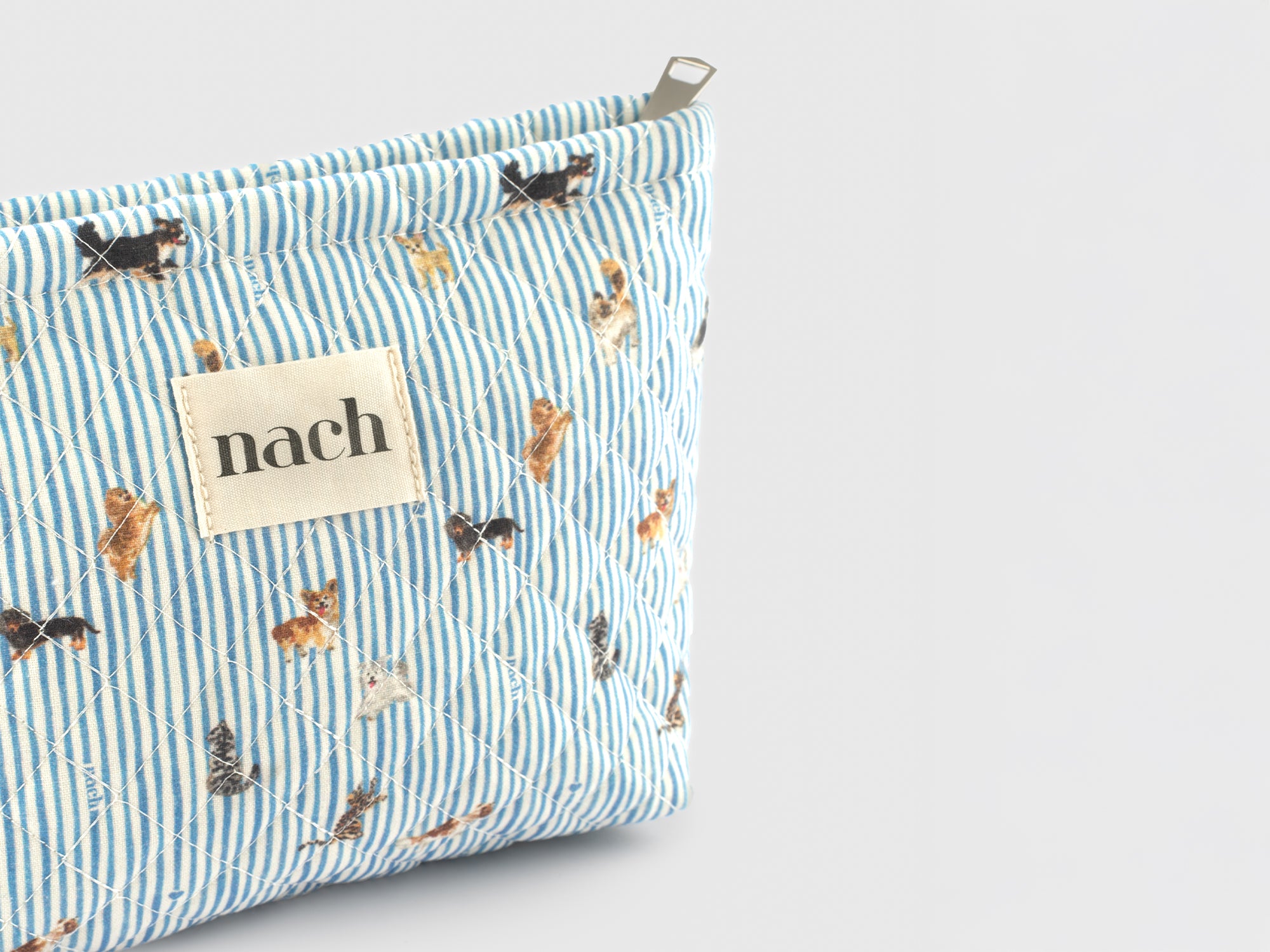 bandit-nach-pochette-matelass-e-chien-bleue-25cm image 2