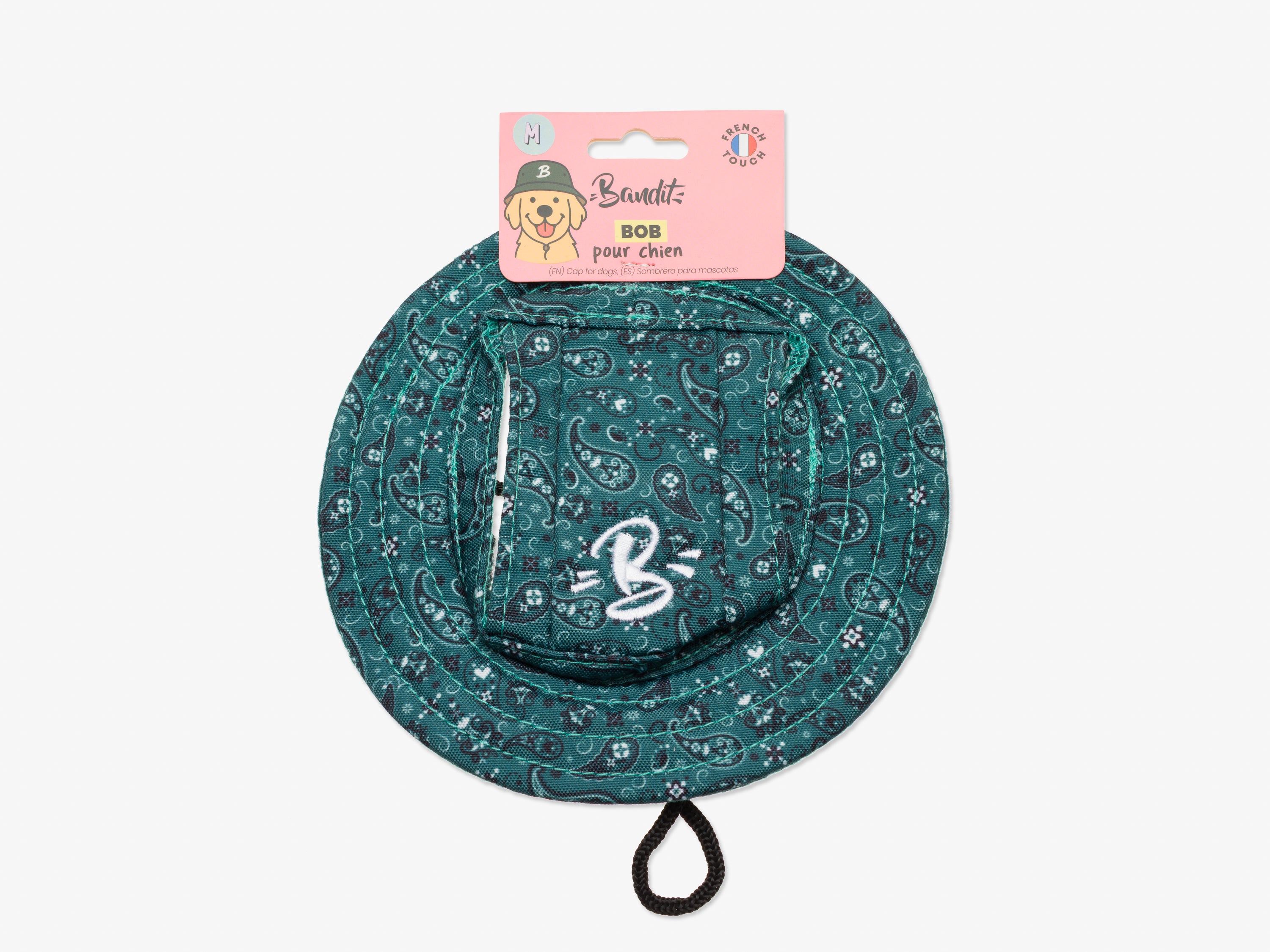 bandit-bob-chien-chapeau-taille-m-paisley-vert image 3
