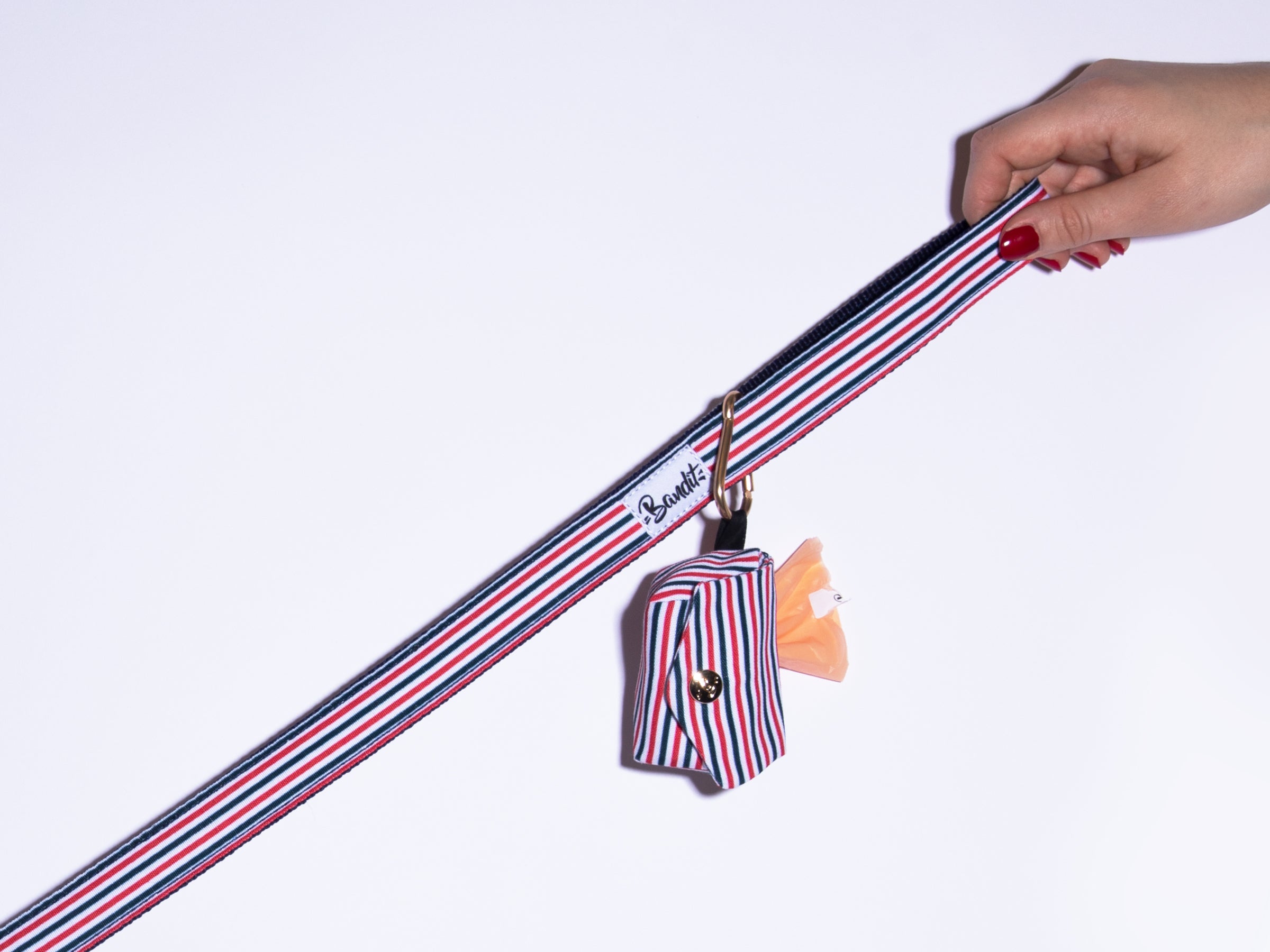 bandit-pochettes-pour-sacs-crottes-tricolore-tui-bouton-pression image 3