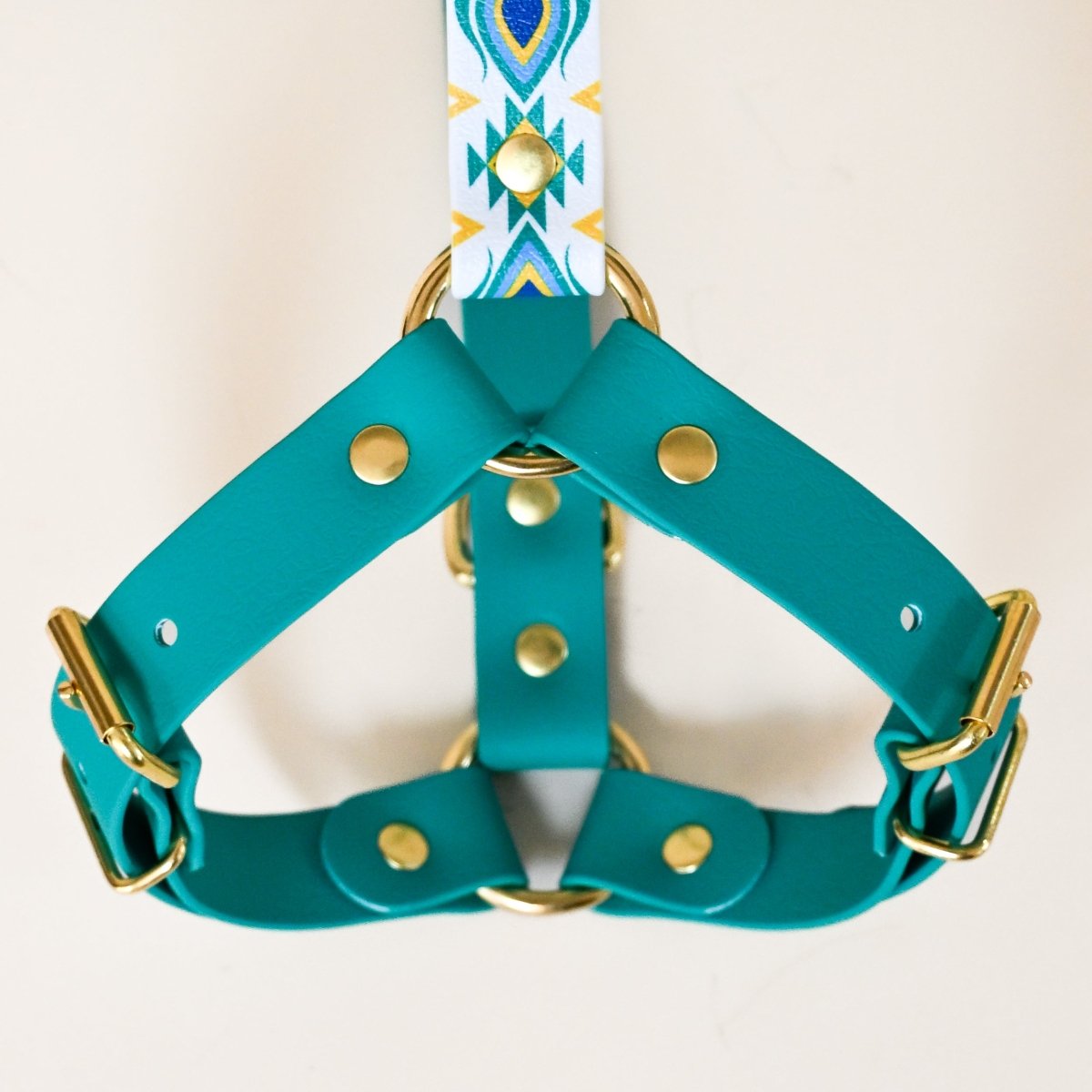 fid-le-paris-tulum-harnais-chien-bleu-paon-imperm-able image 3