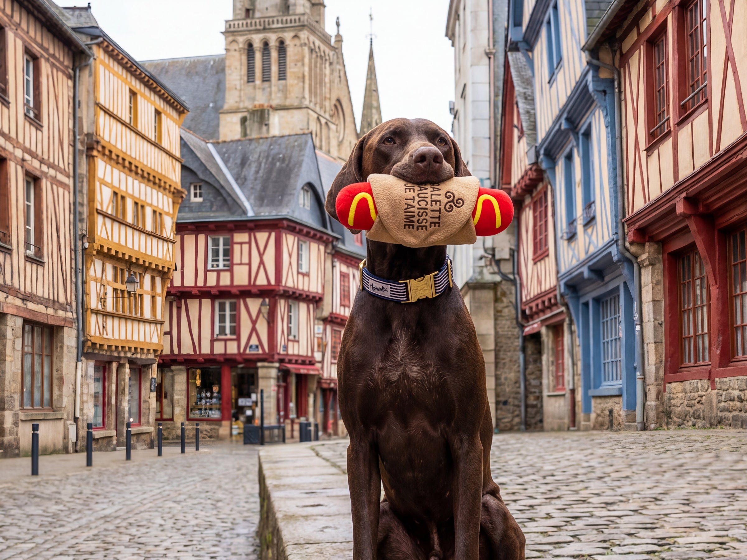 bandit-galette-saucisse-jouet-chien-couineur image 2