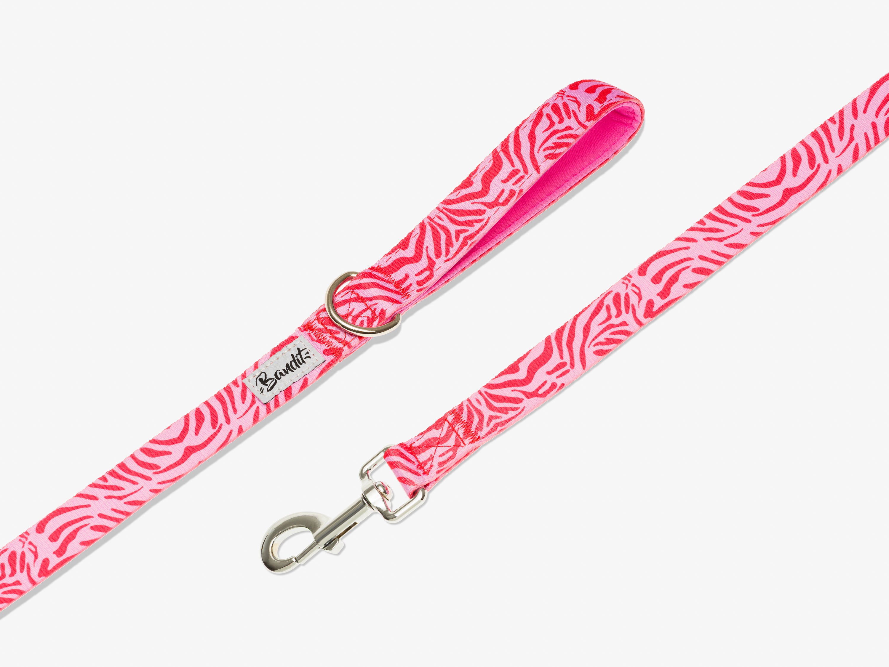 bandit-laisse-chien-z-bre-rose-120-cm-nylon image 1
