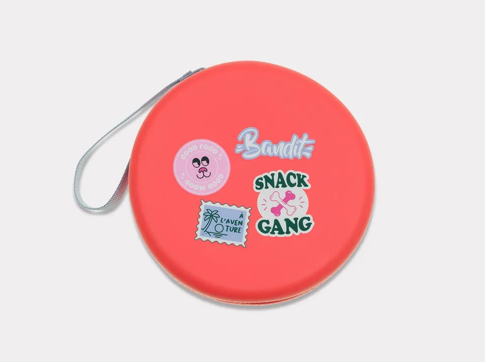 bandit-gamelles-voyage-rouge-gamelle-chien-r-tractable image 1