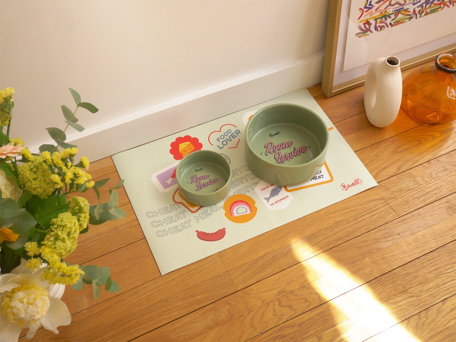bandit-tapis-gamelle-stickers-chien-chat-55x33-cm image 4