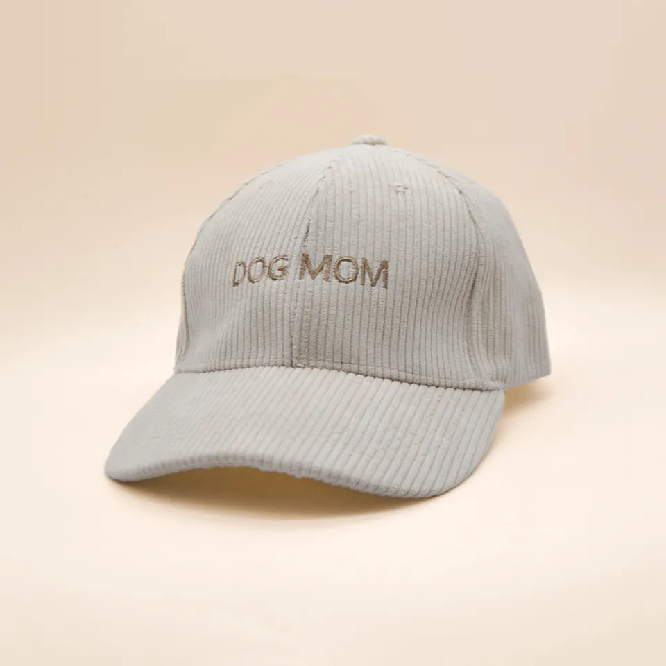 fid-le-paris-dog-mom-casquette-velours-beige-brod-e image 1