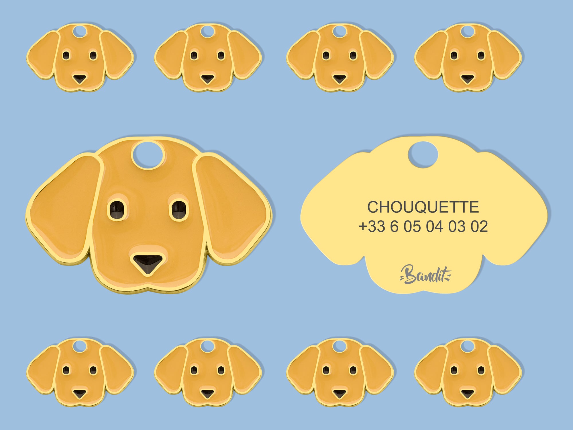 bandit-m-dailles-pour-chien-m-daille-labrador-gravable image 3