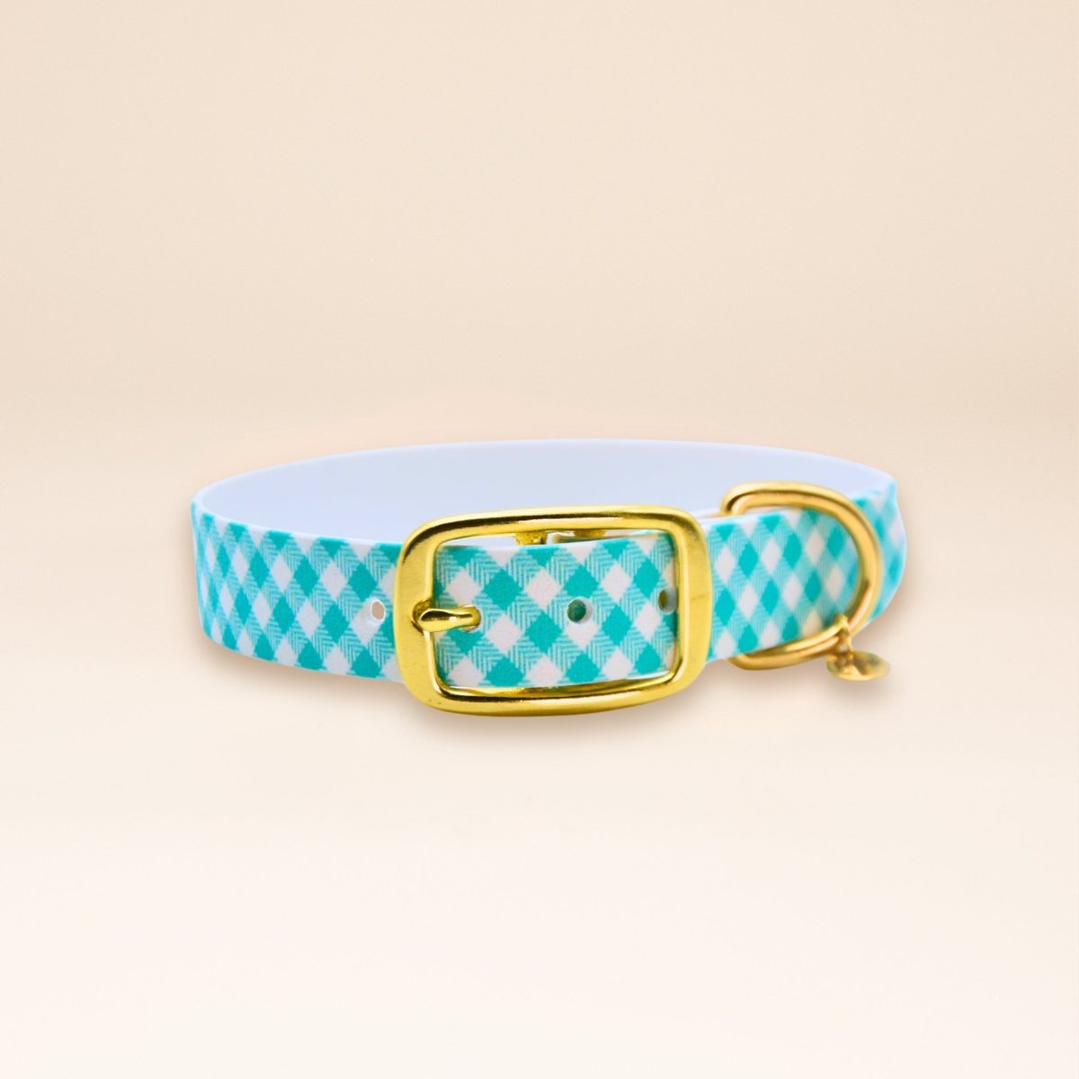 fid-le-colliers-vichy-bleu-collier-chien-imperm-able image 1