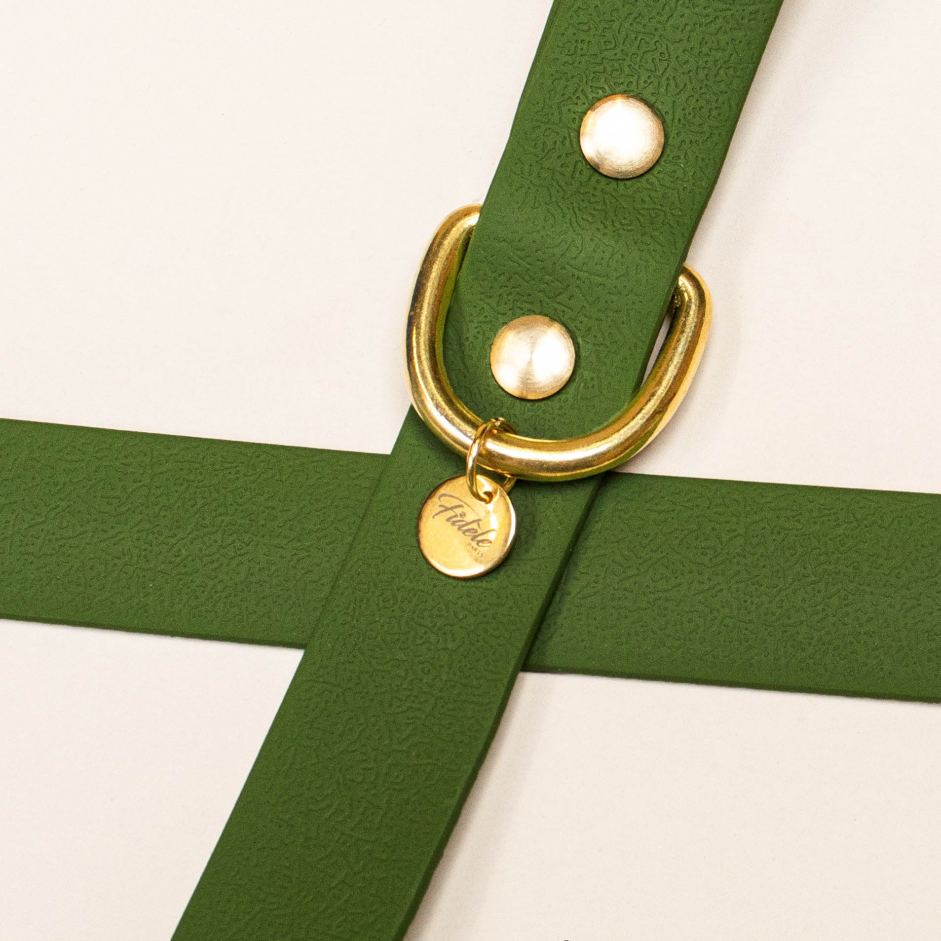 fid-le-paris-colliers-l-aventurier-collier-chien-vert-olive-laiton image 3