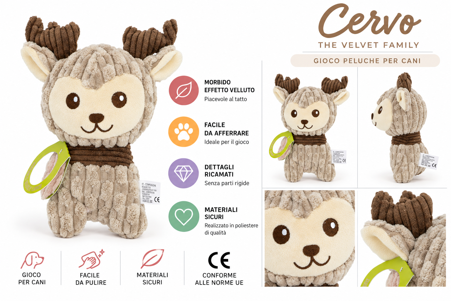 coralpina-velvet-rudy-jouet-peluche-chien-cerf-velours image 4