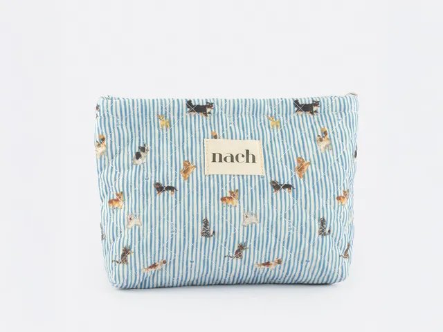 bandit-nach-pochette-matelass-e-chien-bleue-25cm image 1