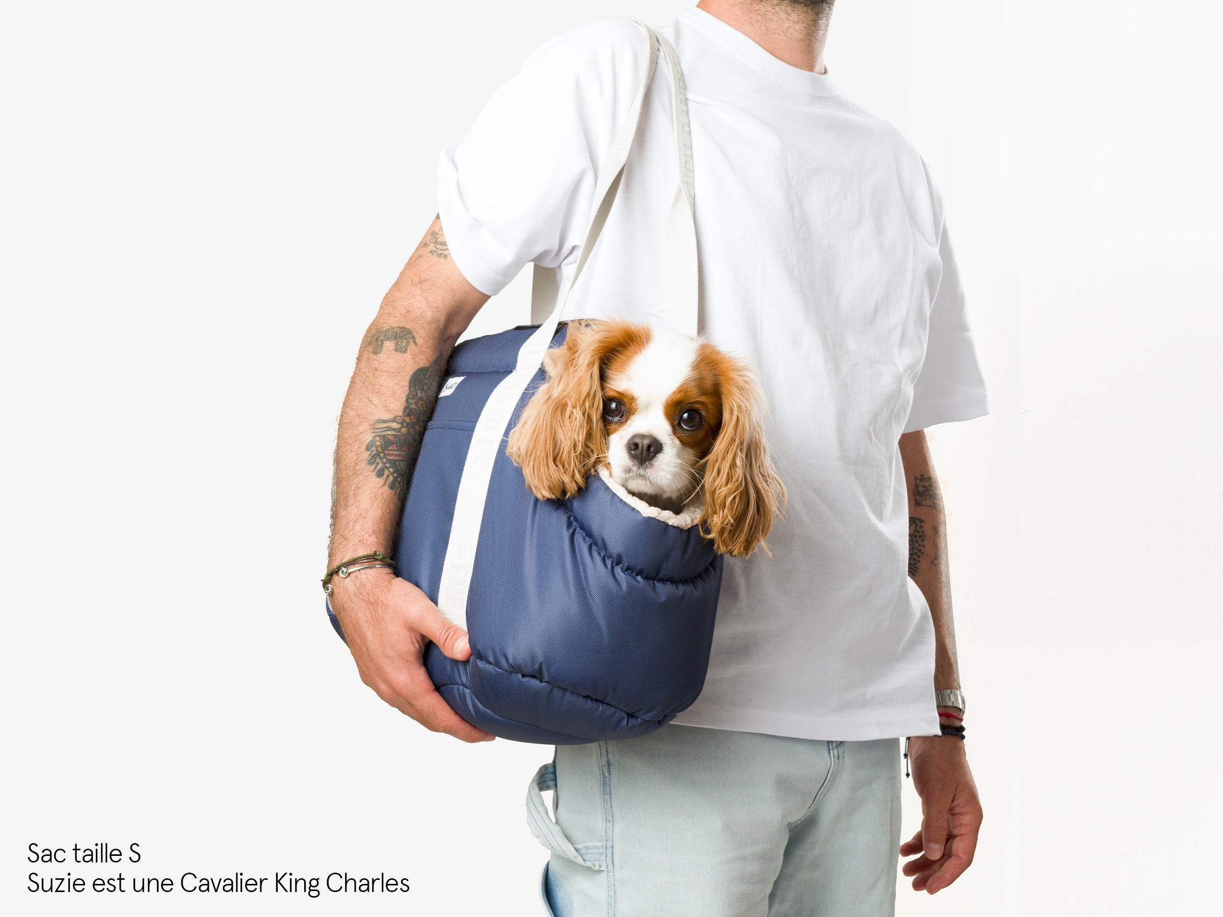 bandit-sacs-de-transport-sac-paule-petit-chien-kaki-xs image 2