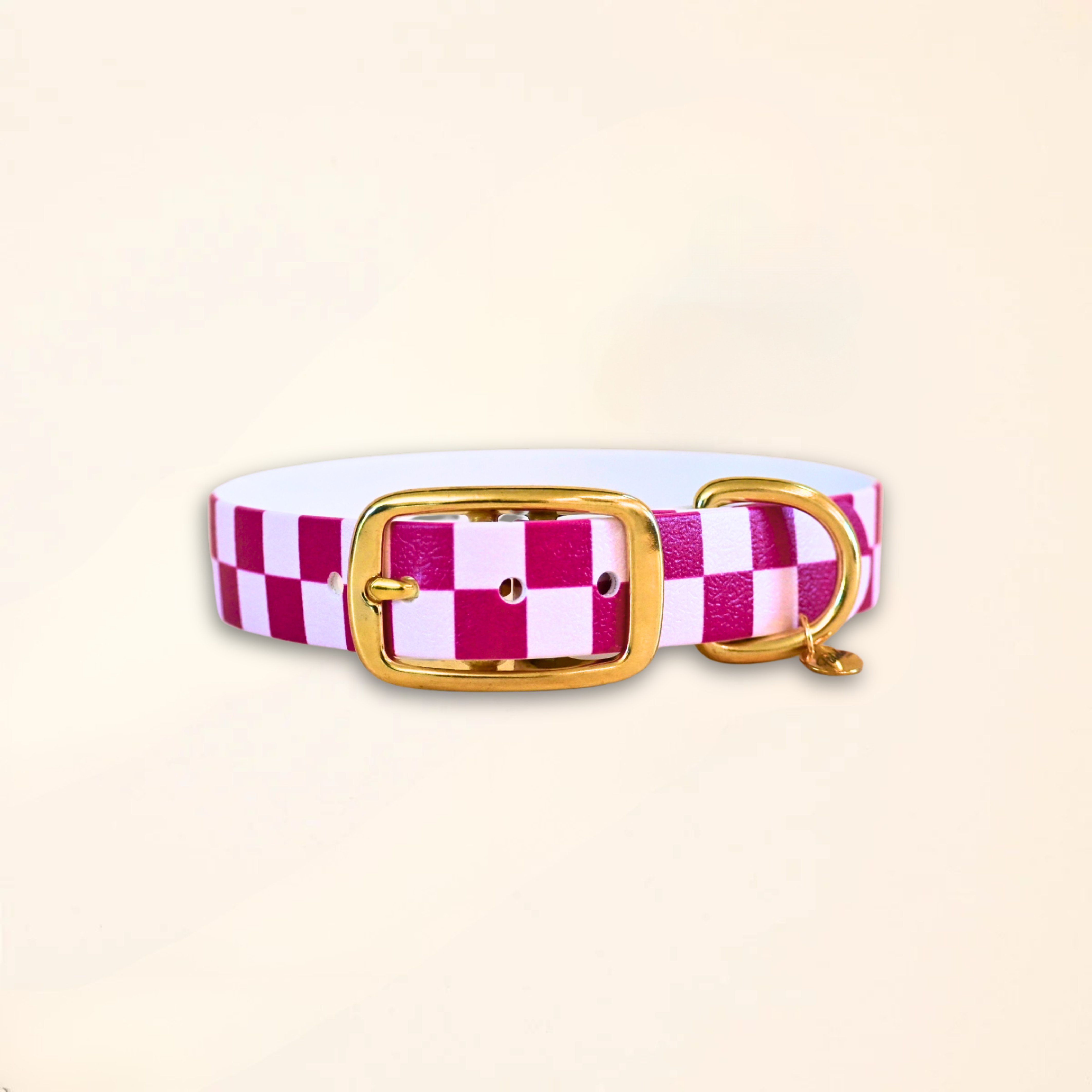 fid-le-paris-damier-collier-chien-rose-baby-rose-taille-m image 1
