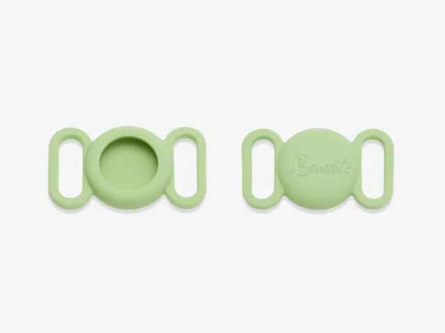 bandit-tui-airtag-silicone-vert-menthe-collier-chien image 1