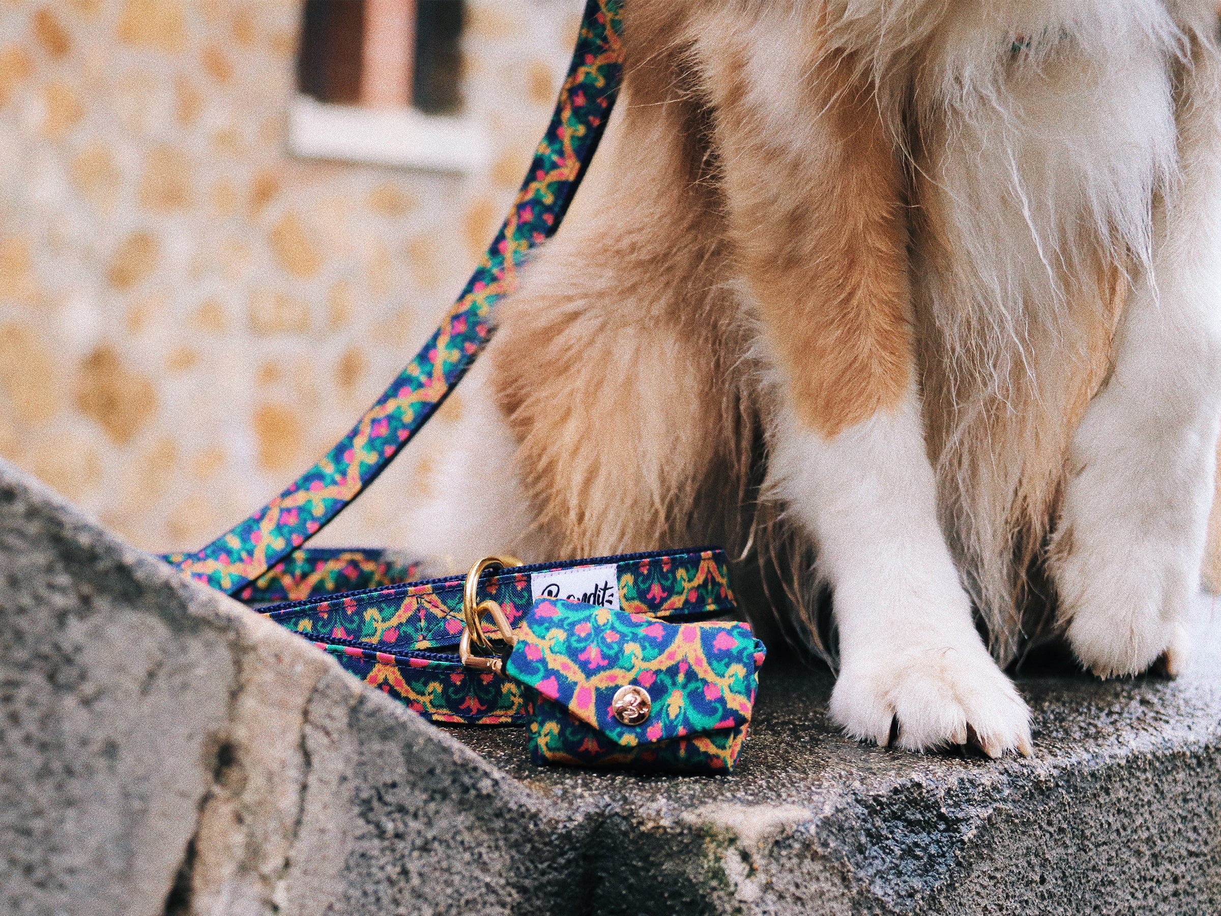 bandit-ikat-pochette-sacs-crottes-multicolore image 3