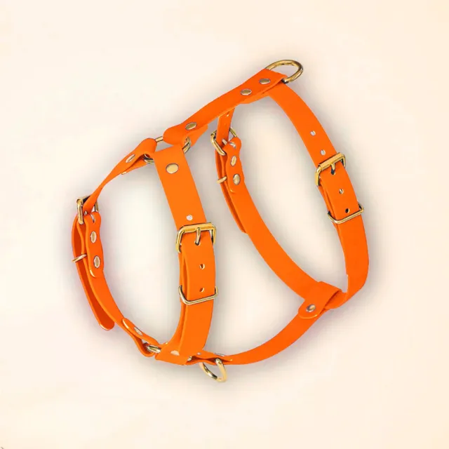 fid-le-paris-harnais-chien-orange-fluo-confort-imperm-able image 1