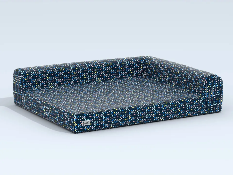bandit-night-blue-panier-chien-bleu-marine-taille-m-moelleux image 1