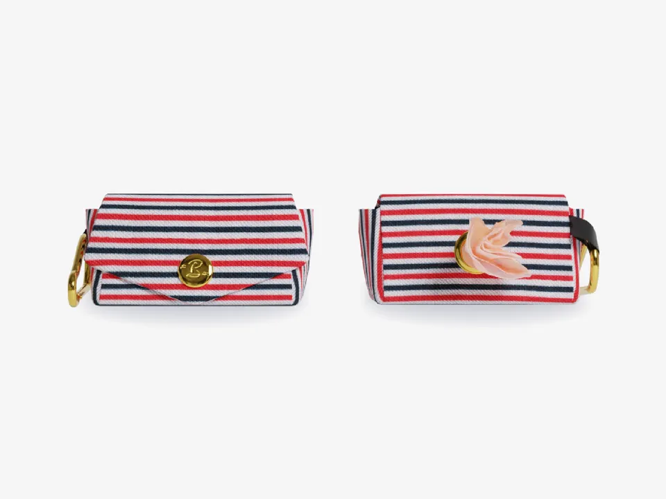 bandit-pochettes-pour-sacs-crottes-tricolore-tui-bouton-pression image 1